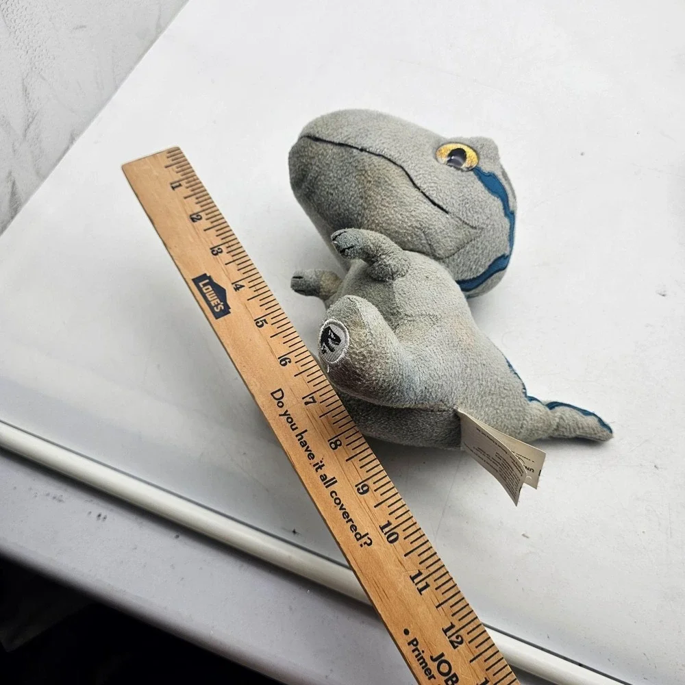 Jurassic World Live Tour Velociraptor Plush Stuffed Toy Small Gray Washable Cute